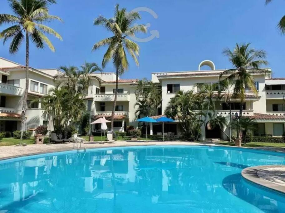 Hermoso Apartamento En Manzanillo Con Alberca Y Cancha De Tenis, Ideal Para Relajarse Y Disfrutar De Una Escapada Tranquila En El Paraiso Tropical 외부 사진