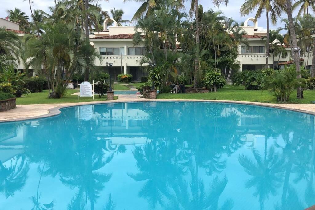 Hermoso Apartamento En Manzanillo Con Alberca Y Cancha De Tenis, Ideal Para Relajarse Y Disfrutar De Una Escapada Tranquila En El Paraiso Tropical 외부 사진